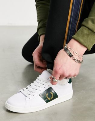 Chaussures, bottes et baskets Fred Perry - Baskets en cuir - Blanc