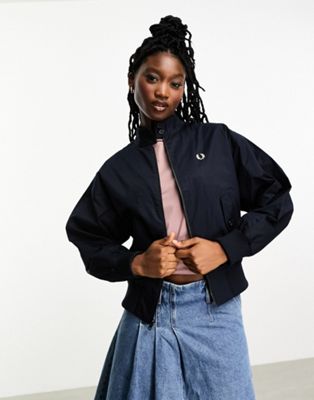 Fred Perry batwing jacket in navy - ASOS Price Checker