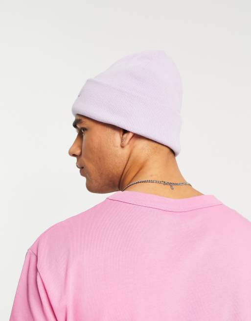 Fred Perry - Beanie met print in lila, 3 van 4