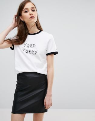 Fred Perry Bella Freud Logo T Shirt | ASOS