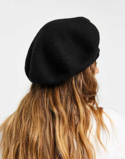 【FRED PERRY】Wool Beret /ブラック FRED PERRY 帽子 ベレー帽 Wool Beret／フレッドペリーベレー帽