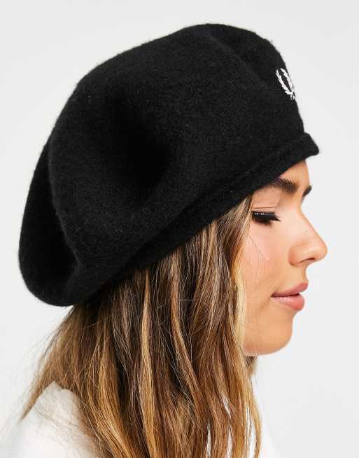 Fred Perry beret in black