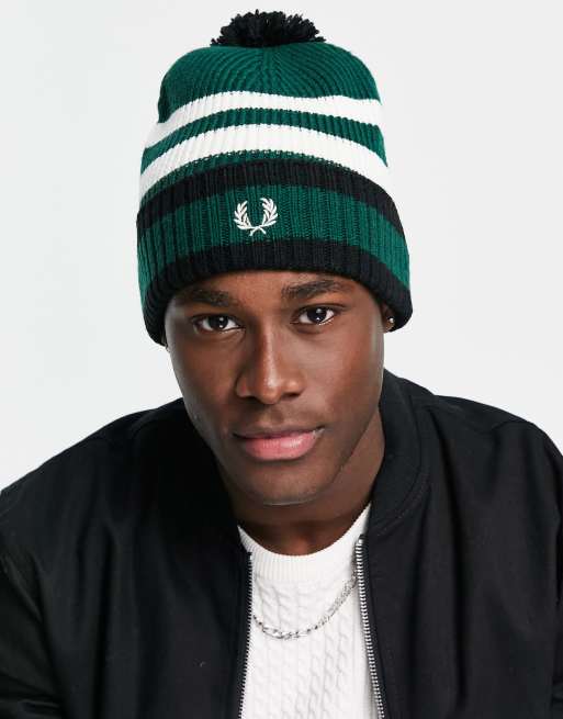 Fred Perry Berretto verde con pompon