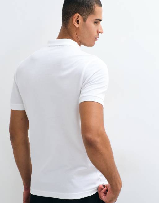 Fred Perry – Biała jednolita koszulka polo, 5 z 5