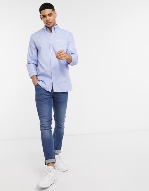 Fred Perry — Blå Oxfordskjorte, 4 af 4