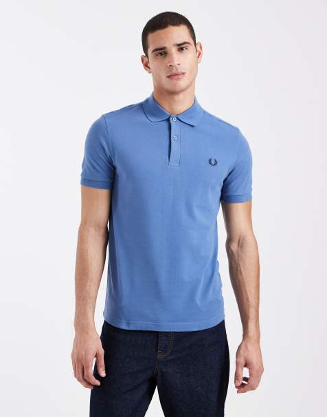 Fred Perry – Blå pikétröja med logga - view 1