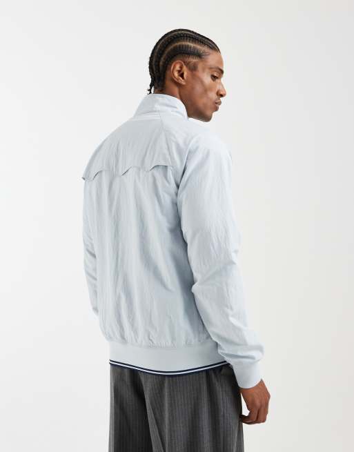 Fred Perry – Blekblå, krinklad Harrington-jacka, 3 av 5