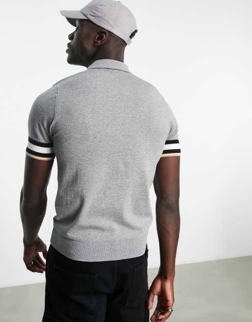 Fred perry bold cuff shop short sleeve polo shirt