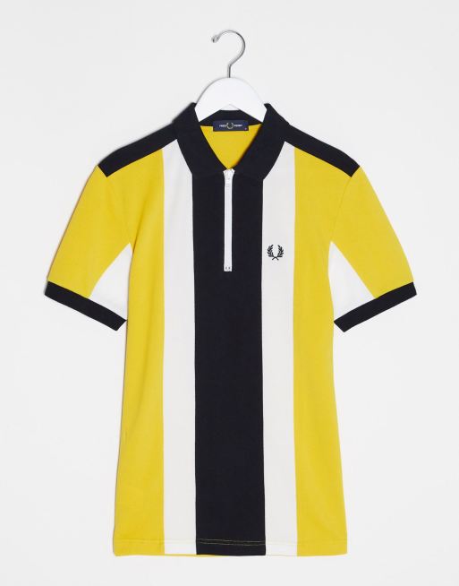 Fred perry best sale yellow black