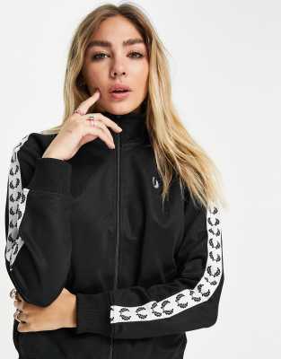 Cropped Taped Track Jacket