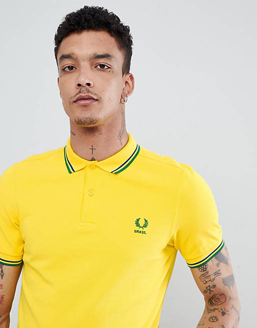 Fred Perry Brazil polo in yellow