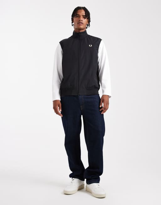 Fred Perry brentham gilet in black | ASOS
