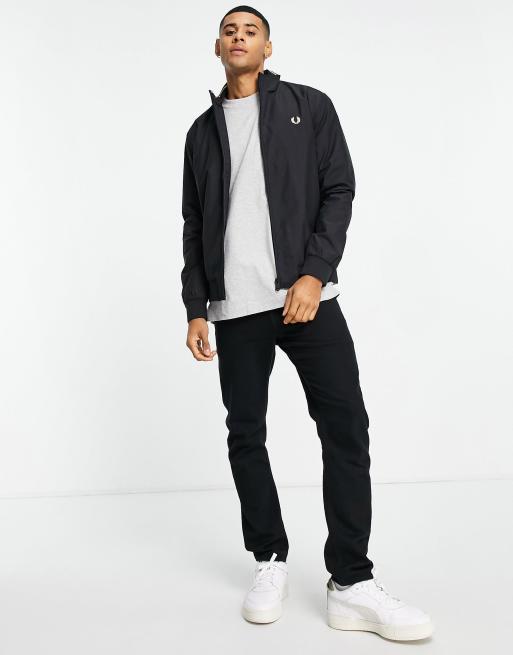 Fred perry black on sale coat