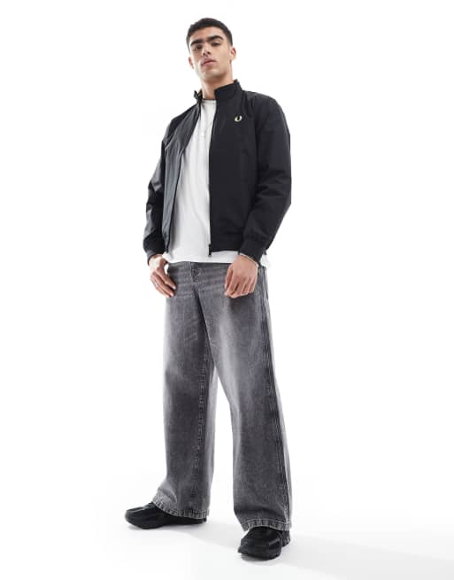 Fred Perry Brentham jacket in black | ASOS