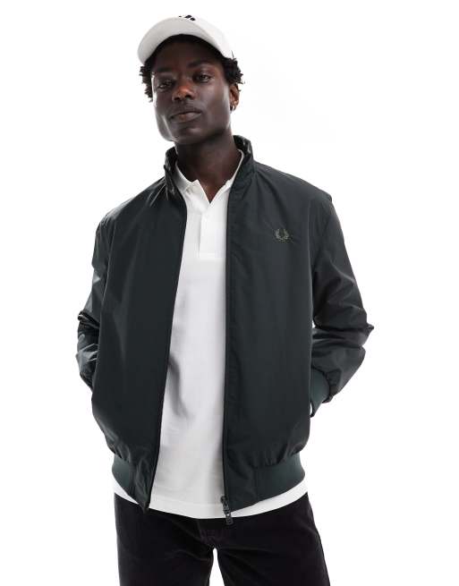 Fred Perry brentham jacket in forest green ASOS