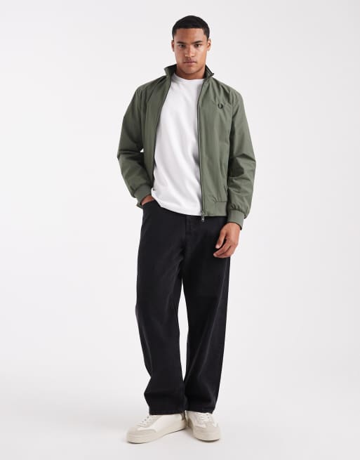 Fred Perry brentham jacket in khaki, 2 of 5