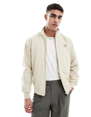 Fred Perry brentham jacket in light beige-Neutral