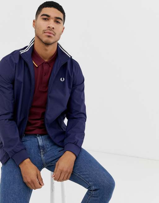 Fred Perry Brentham jacket in navy