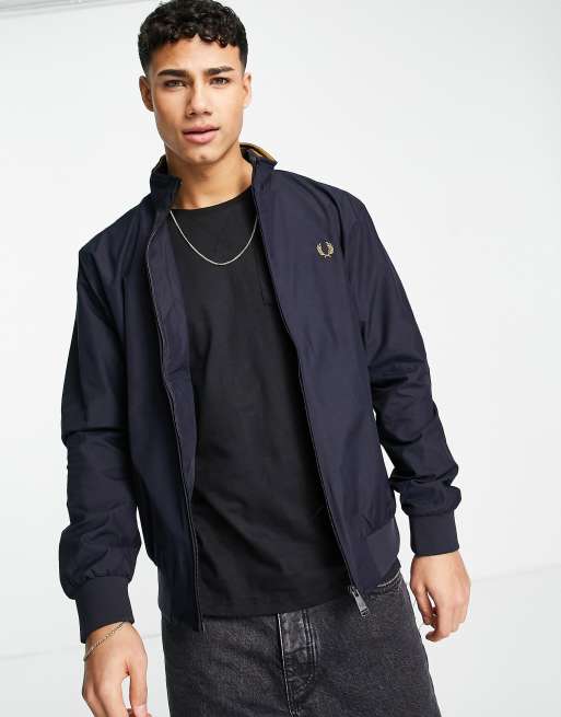 Fred perry brentham jacket blue sale