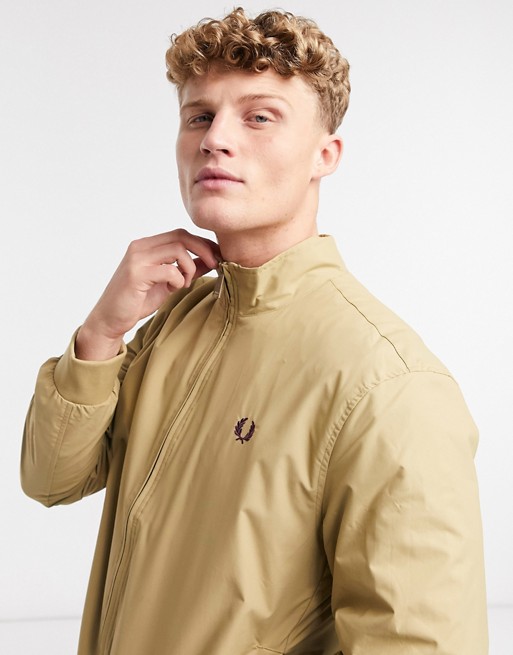 Fred Perry Brentham jacket in warm stone