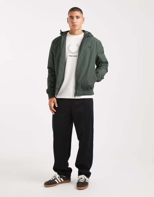 Fred Perry – Brentham – Kapuzenjacke in Khaki, 2 von 5
