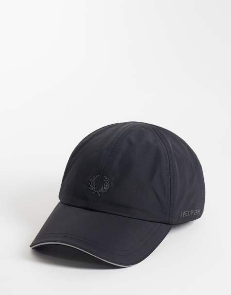 Fred Perry Brentham reflective piped logo cap in black - view 1