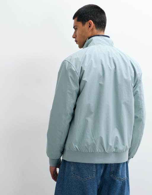 Fred Perry brentham zip up jacket in pale blue, 3 of 5