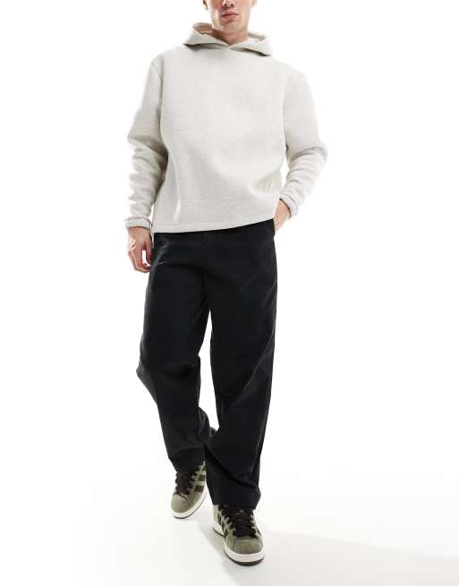 Fred Perry - Broek met rechte pijpen van keperstof in zwart, 4 van 5