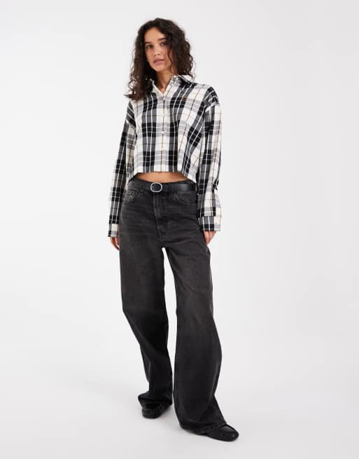 Fred Perry camicia tartan nera e crema, 2 di 4
