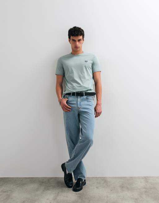 Fred Perry - camiseta ringer azul claro, 2 de 5