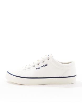 Fred Perry Canvas Sneakers In White