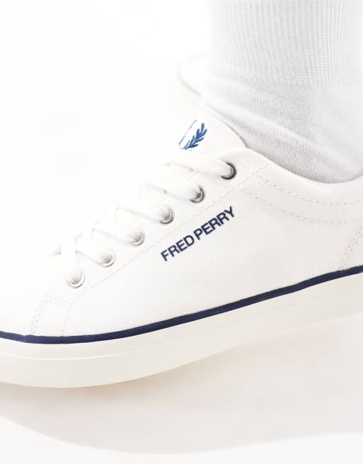 Fred Perry canvas trainer in white, 3 of 5