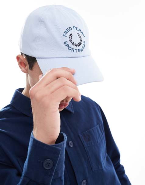 Fred Perry - Casquette à imprimé style sport - Bleu clair - view 1
