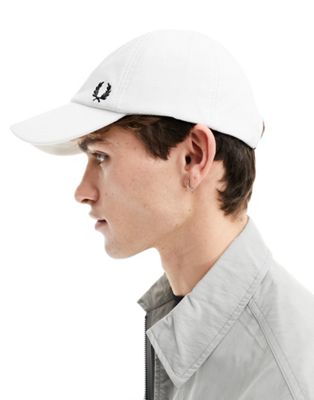 Fred Perry pique classic cap in white - ASOS Price Checker