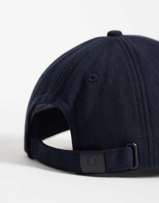 Fred Perry - Casquette color block en piqué - Bleu marine et vert, 2 de 3
