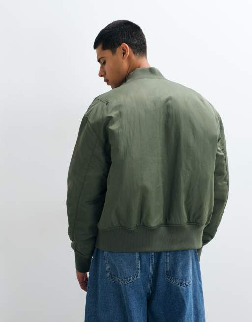 Fred Perry - cazadora bomber acolchada de tenis en caqui, 3 de 5