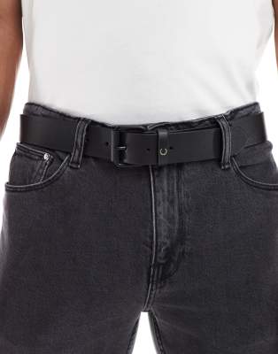 Fred Perry - Ceinture en cuir grainé - Noir