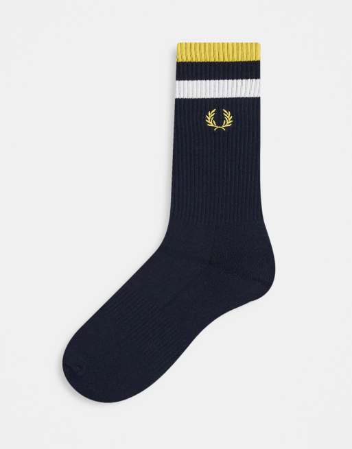 2 Paires De Mi-bas Fins Noir Liseré Bleu - Taille 39/46 - NEOFAN