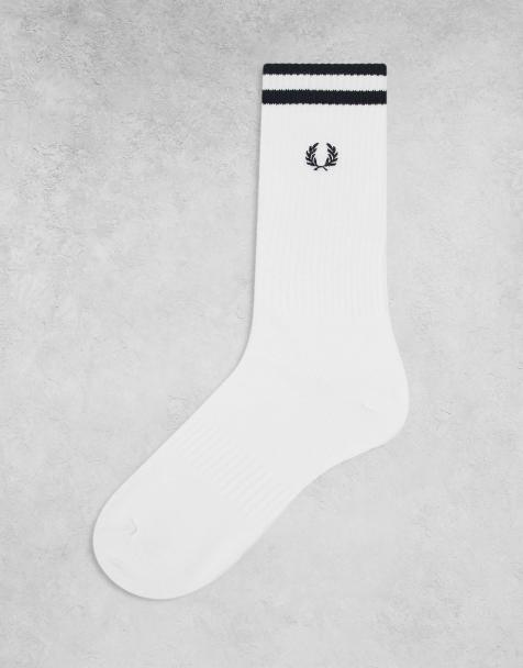 Fred Perry - Chaussettes de tennis - Blanc/noir - view 1