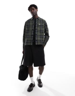 Fred Perry Check Overshirt In Multi