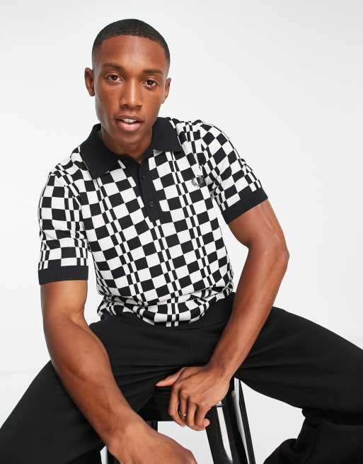 Polo shop shirt checkered