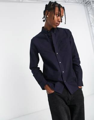 T-Shirt - FRED PERRY - FP À Double Pointe - Bleu - Manches Courtes