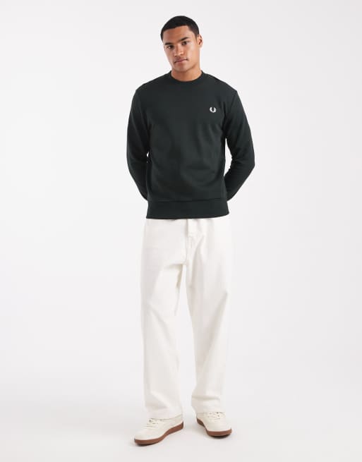 Fred Perry – Ciemnozielona bluza z okrągłym dekoltem, 2 z 5