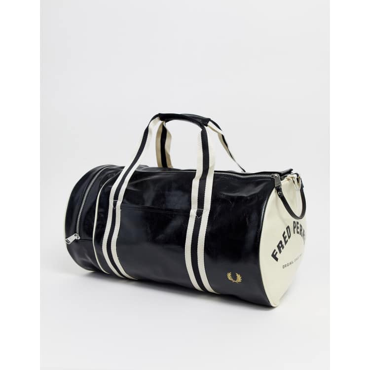 Fred Perry classic barrel bag in black ASOS