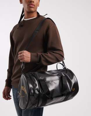 Fred Perry Fred Perry classic barrel bag in black