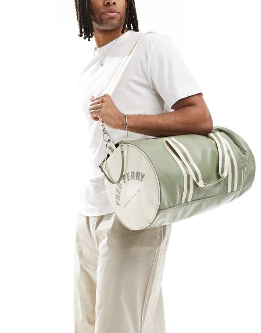 バッグ FRED PERRY / SHELTER BARREL BAG Classic Barrel Bag - Navy / Ecru | Men's Bags | Men's