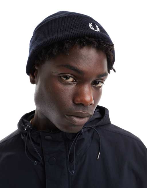 Fred Perry classic beanie in navy