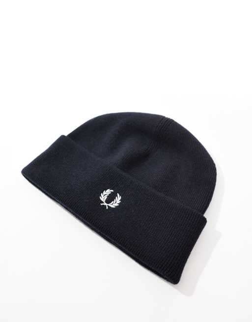 Fred Perry classic beanie in navy | ASOS