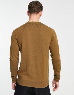 fred perry brown jumper