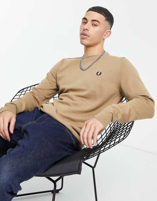 Fred perry best sale crew neck sweater